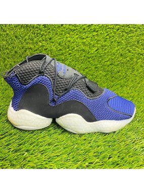 Adidas Crazy BYW Boys Size 6Y Purple Black Basketball Athletic Shoes Sneakers